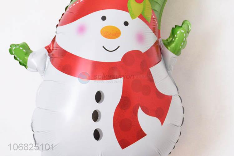 Cute Design Snowman Shape Foil Balloons Cartoon Balloon