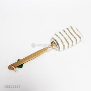 New Wooden Long Handle Bath Body Back Brush Shower Scrubber Sponge