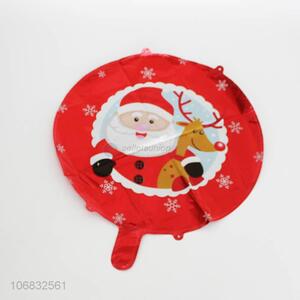 Best Sale 18 Inch Christmas Round Foil Balloon Christmas Santa Claus Balloon