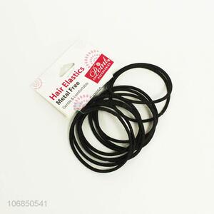 Cheap and good quality 10pcs black elastic hair rings headwear