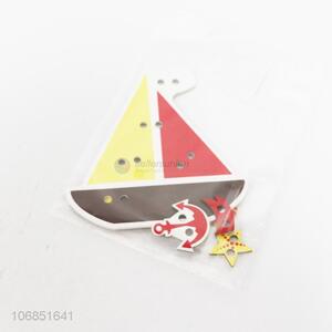 Good quality kids diy cartoon sailboat wooden sheets