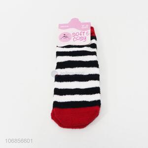 Top selling fashion striped women winter socks