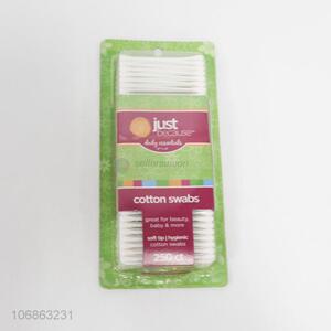 China manufacturer 250pcs plastic stick cotton buds