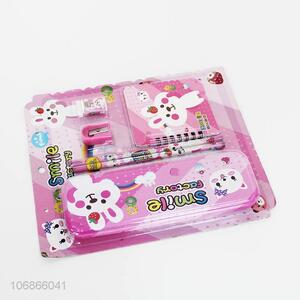 New Design Cartoon Pattern Pencil Box Stationery Set