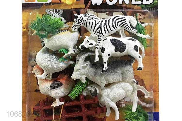 Best Sale Plastic Farm Animal Model Toy Set