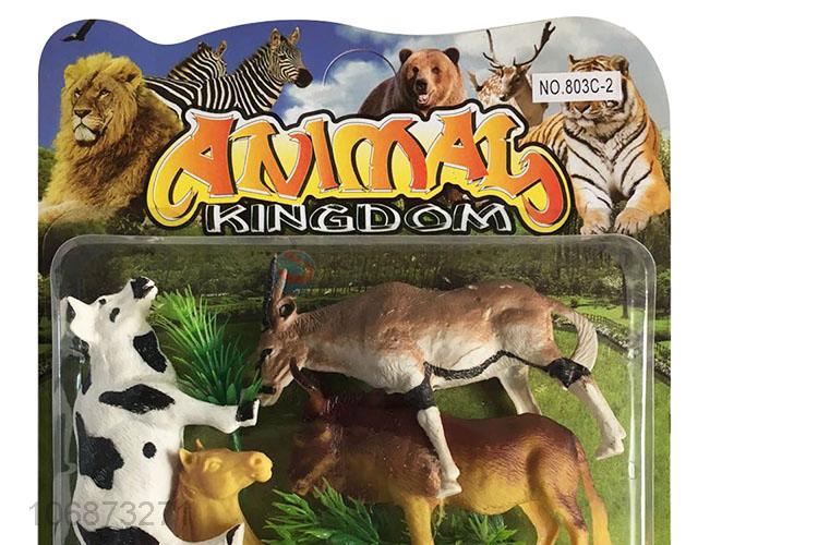 New Design Plastic Simulation Animal Model Toy Set