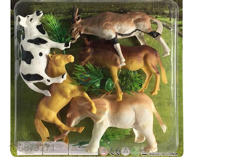 New Design Plastic Simulation Animal Model Toy Set