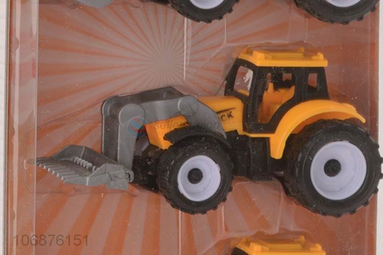 Promotion Product Plastic Pull Back Engineering Truck Toys Set For Kids