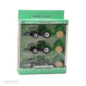 Premium Quality Children Toy Plastic Pull Back Farmer Truck