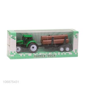 Contracted Design Pull Back Power Farmer Truck Toy For Kids