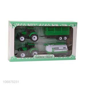 New Product Funny Friction Inertia Farmer Car Toy Set For Kids