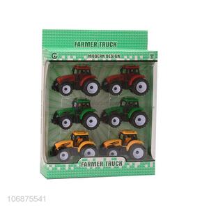 Contracted Design Pull Back Truck Model Farmer Car Toys Set 3 In 1