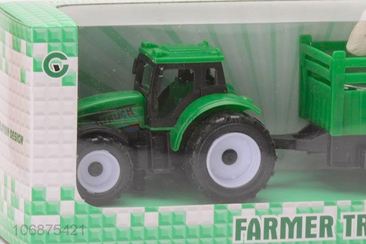 Unique Design Farm Truck Toys Plastic Pull Back Farmer Car For Kids