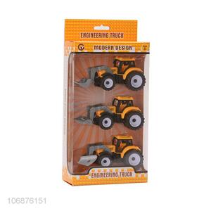 Promotion Product Plastic Pull Back Engineering Truck Toys Set For Kids