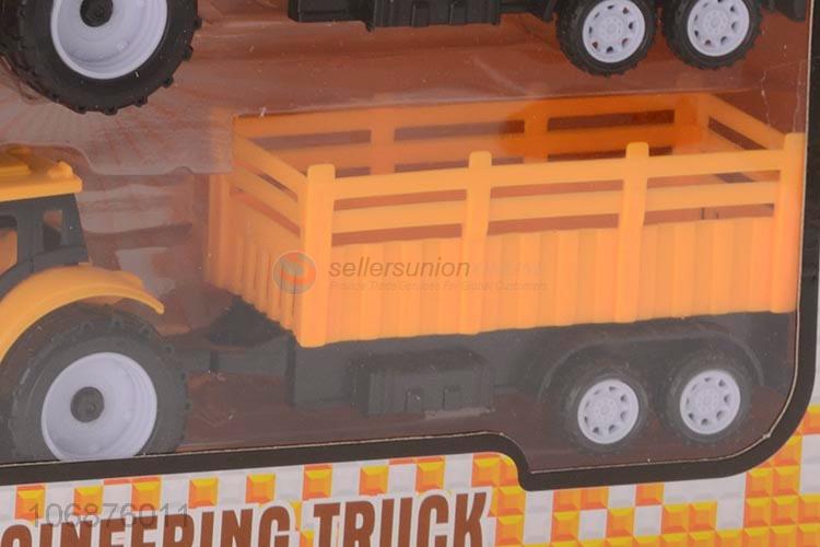 New Popular Pull Back Plastic Engineering Truck Toys Model Truck Toy Set