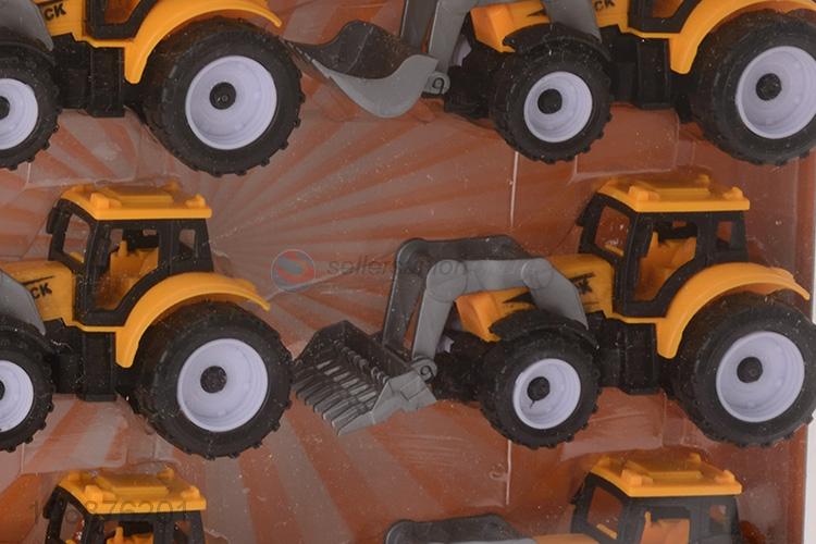 Factory Sales Plastic Pull Back Engineering Truck Friction Toy Vehicle Set