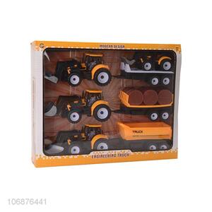 Factory Price Inertial Engineering Vehicle Model Toy Plastic Truck Set