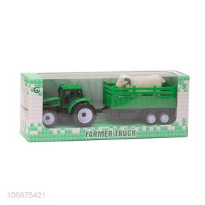 Unique Design Farm Truck Toys Plastic Pull Back Farmer Car For Kids