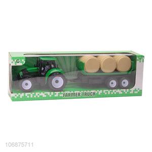 Cheap Friction Powered Car Plastic Farmer Vehicle Truck Toy For Children