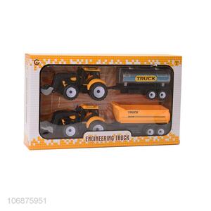 Factory Wholesale Inertial Plastic Truck Engineering Vehicle Friction Toy