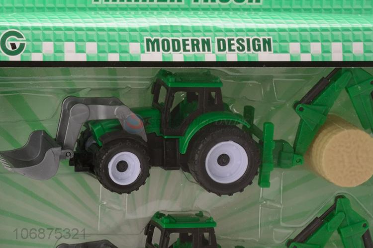 Premium Quality Children Toy Plastic Pull Back Farmer Truck