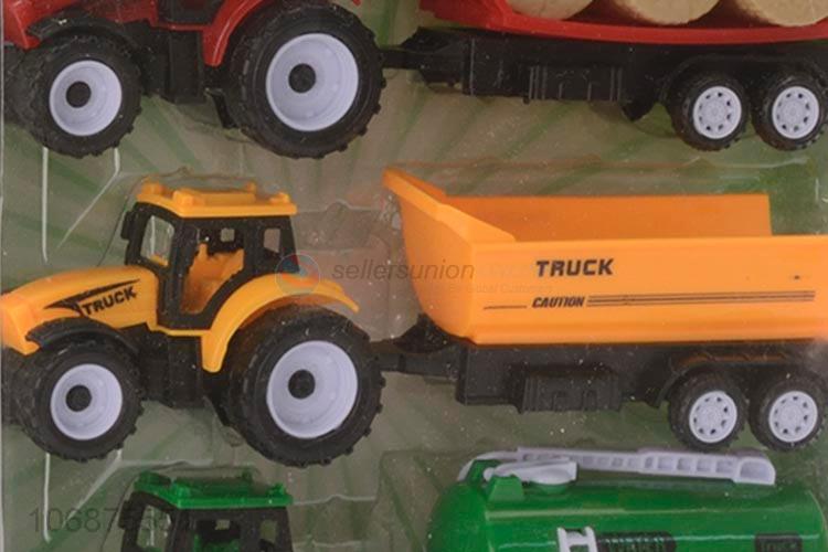 New Product Funny Pull Back Farmer Car Plastic Toy For Kids