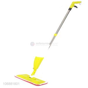 High sales home cleaning microfiber spray flat mop with stainless steel handle