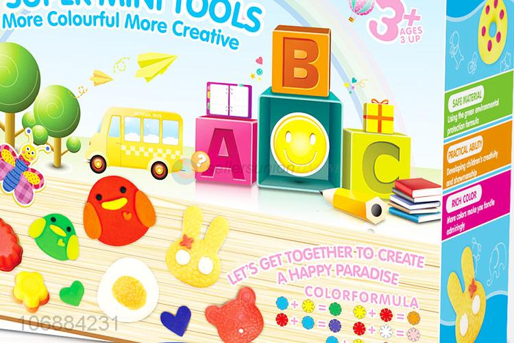 Hot sale educational diy colorful plasticine toy and clay molds kit