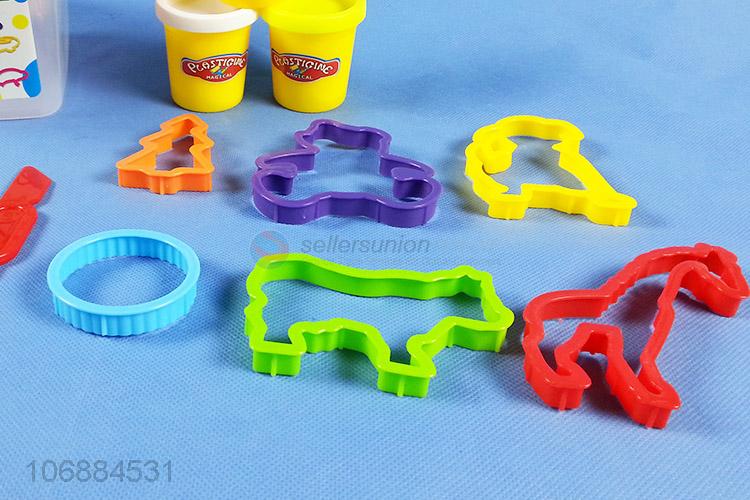 High quality intelligent colored plasticine play dough molds for children