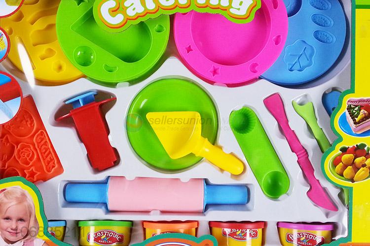 Latest arrival educational diy colorful plasticine toy and clay molds kit