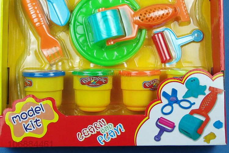 Factory direct sale intelligent colored plasticine play dough molds for children