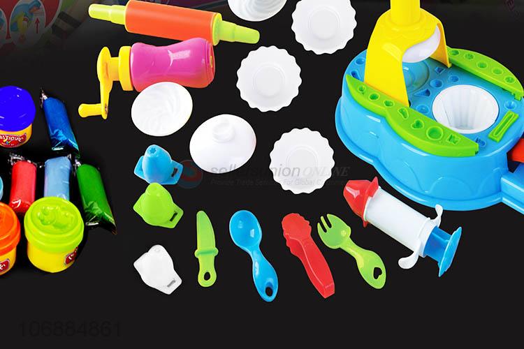 Promotional cheap educational diy colorful plasticine toy and clay molds kit