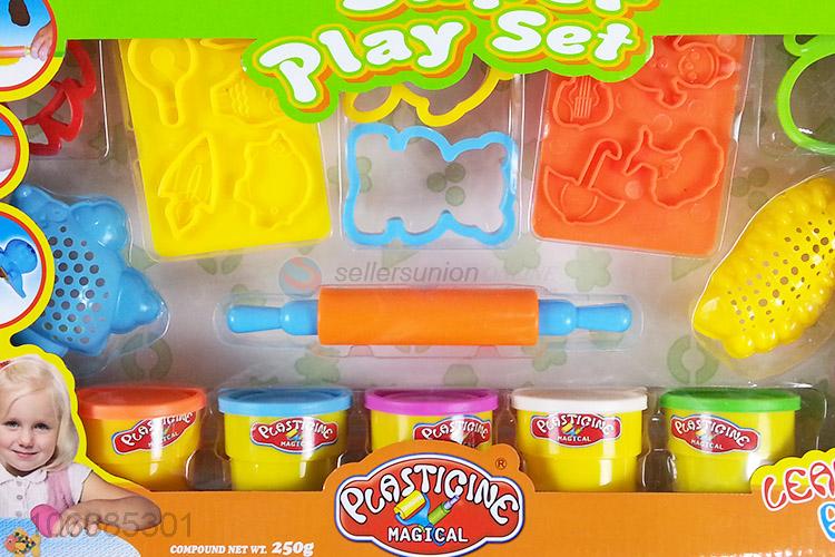 Factory direct sale intelligent colored plasticine play dough molds for children