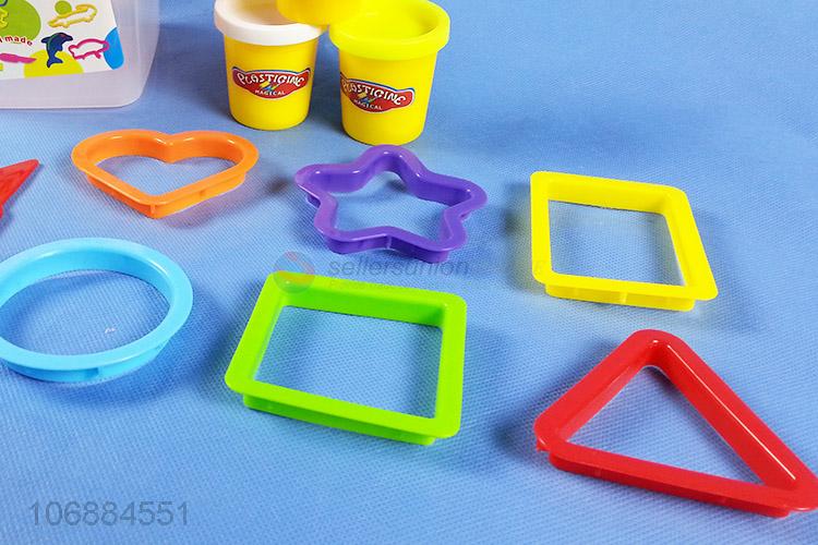 Wholesale custom children educational creative color clay toys with plastic molds