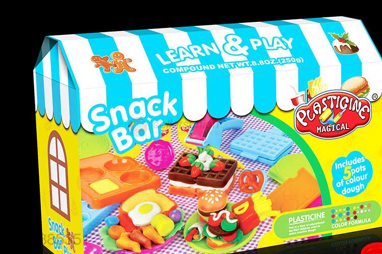 Factory wholesale educational diy colorful plasticine toy and clay molds kit