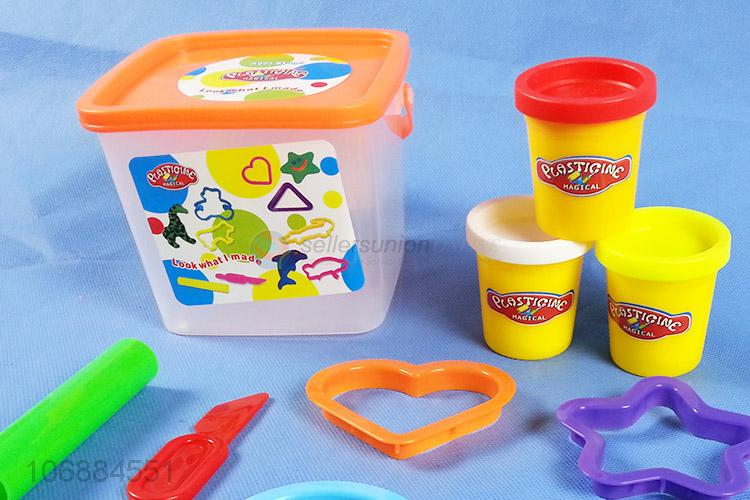 Wholesale custom children educational creative color clay toys with plastic molds