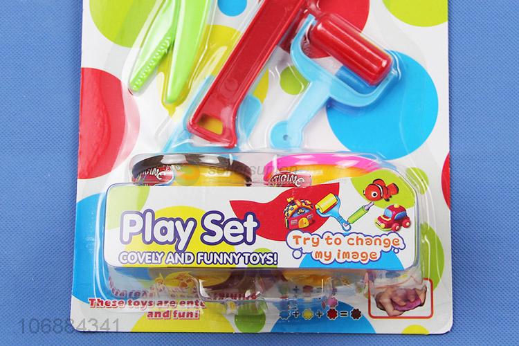 Premium quality children educational creative color clay toys with plastic molds