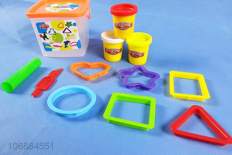 Wholesale custom children educational creative color clay toys with plastic molds