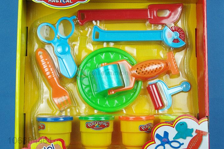 Factory direct sale intelligent colored plasticine play dough molds for children