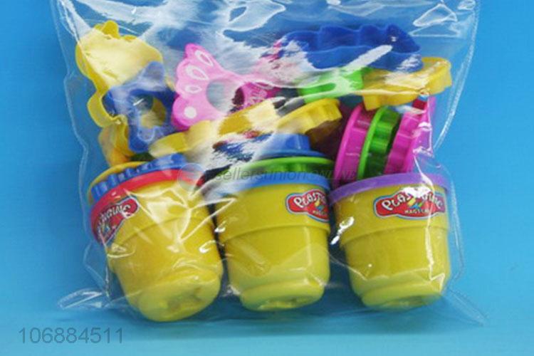 Factory wholesale educational diy colorful plasticine toy and clay molds kit