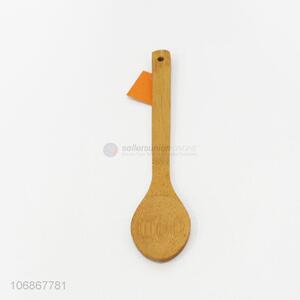 Wholesale Long Handle Natural Bamboo Tongue Spoon