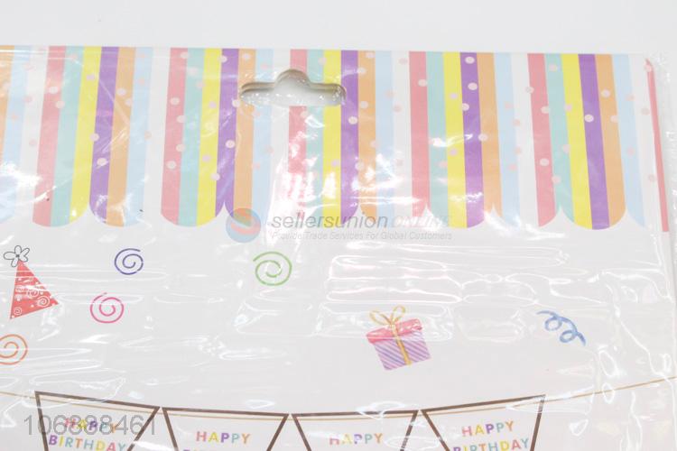 Hot sale birthday party decoration hanging triangle paper flags