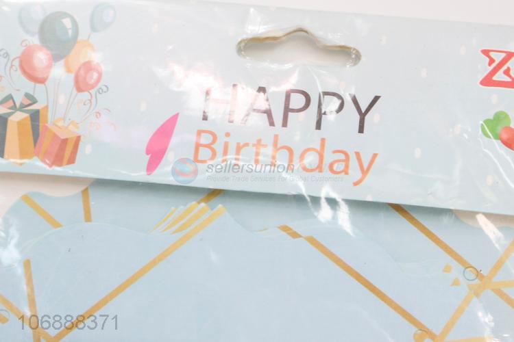 Competitive price happy birthday paper banner flags for decoration