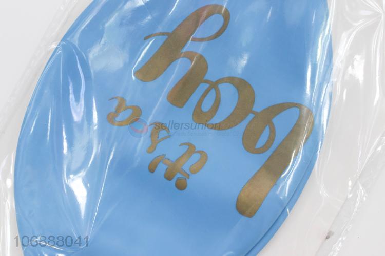 Hot sale party supplies colorful letters printed latex balloon