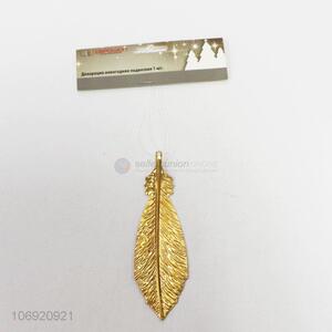 Fashion creative Christmas tree decoration hanging gold leaf