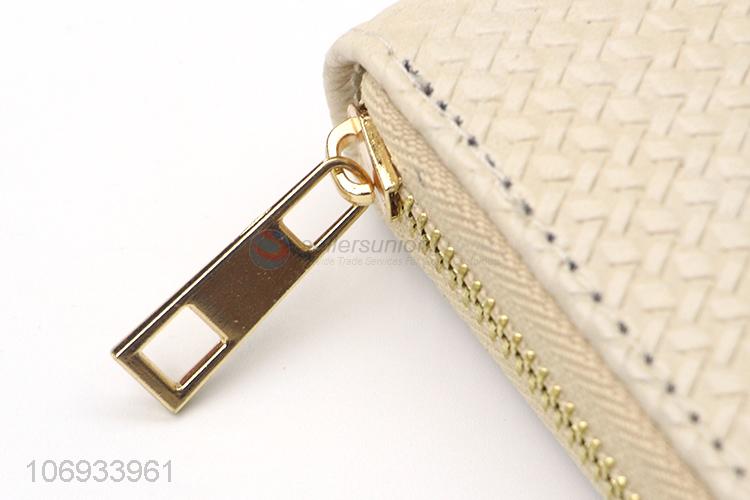 Hot Selling Women Wallet Pvc Long Classic Zip Around Wallet