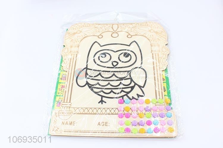 Premium Quality Owl Pattern Children'S Diy Craft Set Snow Mud Clay Painting Board