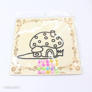 Wholesale Mushroom Pattern Children'S Diy Craft Set Snow Mud Clay Painting Board With Clay