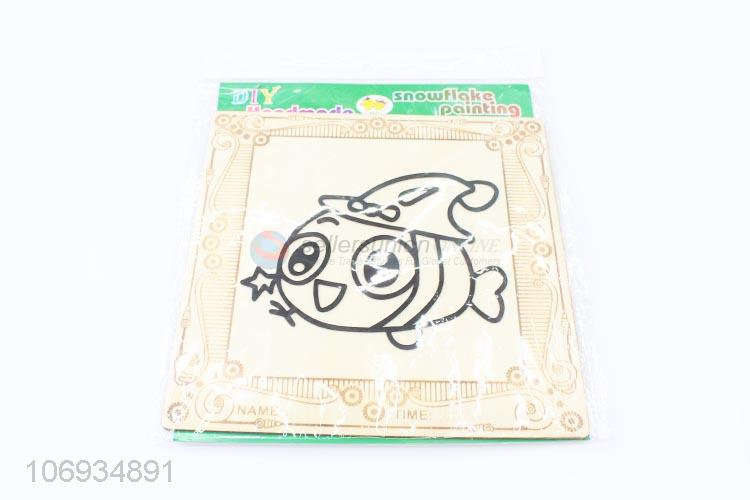 Best Sale Cute Cartoon Handmade Diy Snow Mud Painting Board Kids Educational Toy