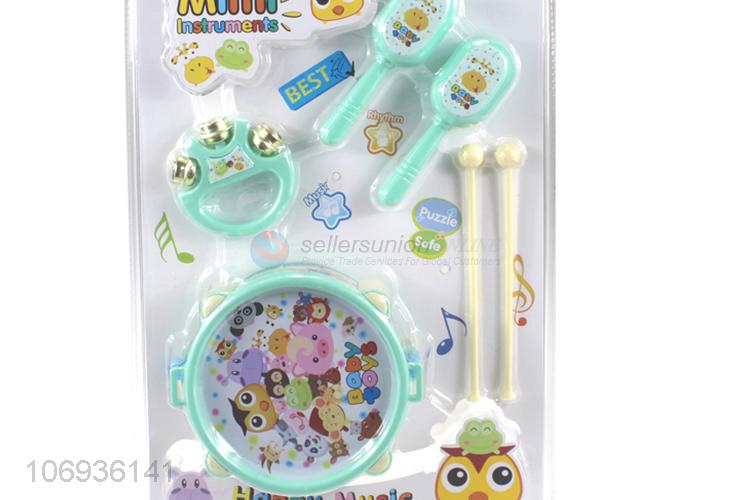 Cheap And Good Quality Early Education Baby Trumpet Hand Drum Rattle Toy